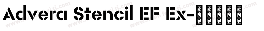 Advera Stencil EF Ex字体转换
